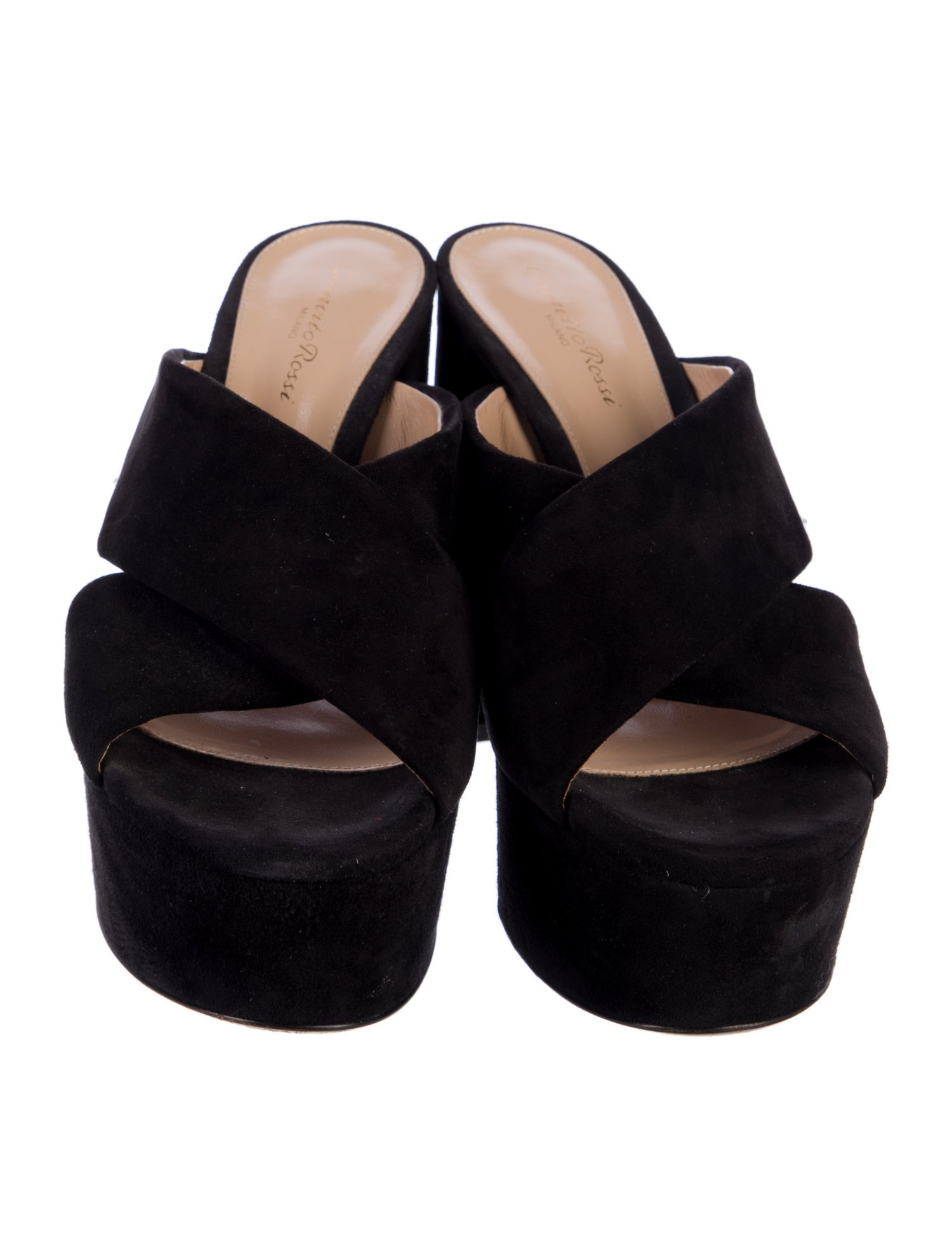 Gianvito Rossi Suede Slides